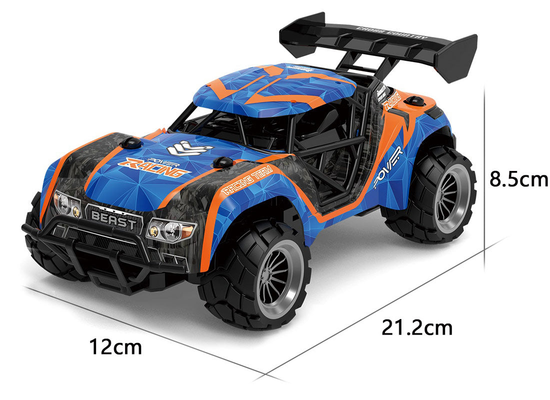 Tec-Toy Fjernstyret Speed Racing 1:18 (10 km/t), Blå og Orange