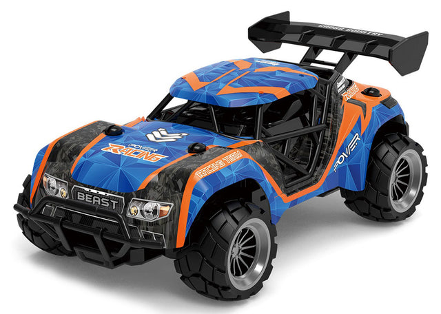 Tec-Toy Fjernstyret Speed Racing 1:18 (10 km/t), Blå og Orange