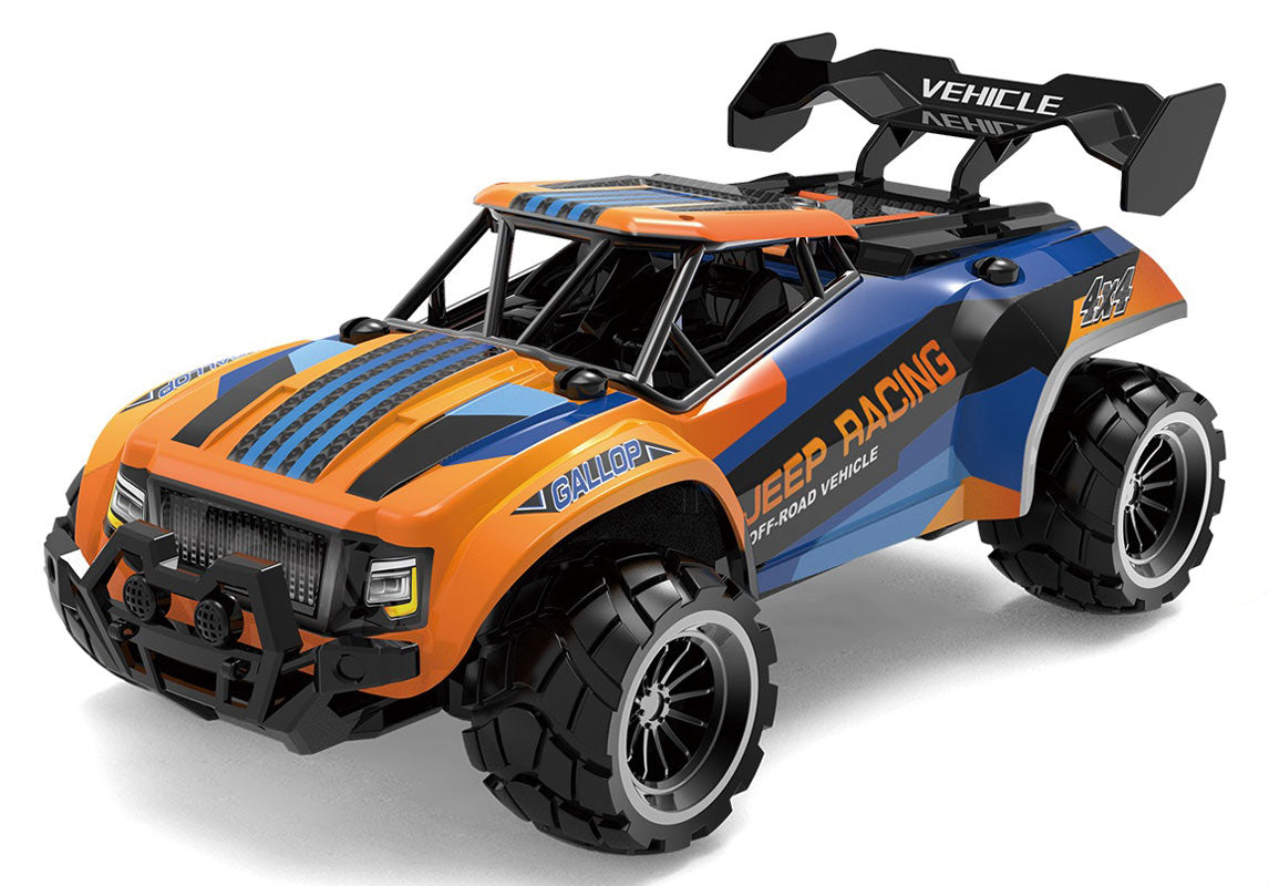 Tec-Toy Fjernstyret Speed Racing 1:18 (10 km/t), Orange og Blå