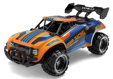 Tec-Toy Fjernstyret Speed Racing 1:18 (10 km/t), Orange og Blå