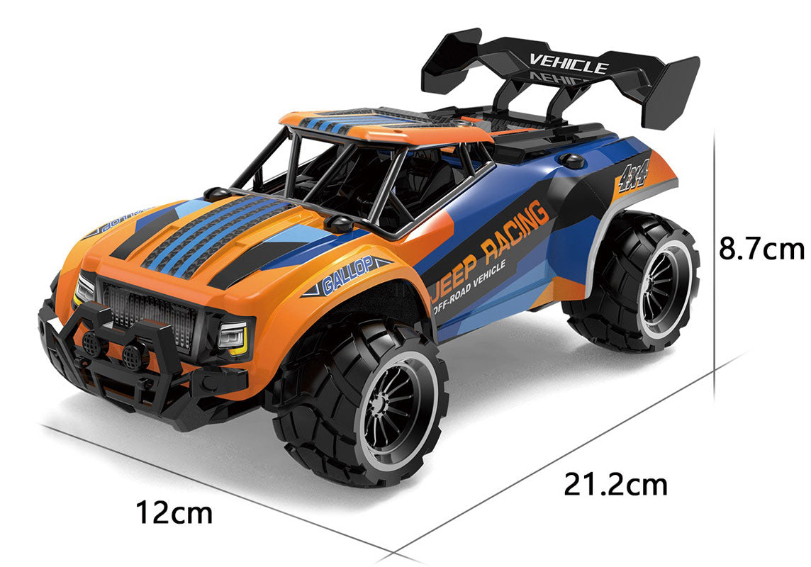 Tec-Toy Fjernstyret Speed Racing 1:18 (10 km/t), Orange og Blå
