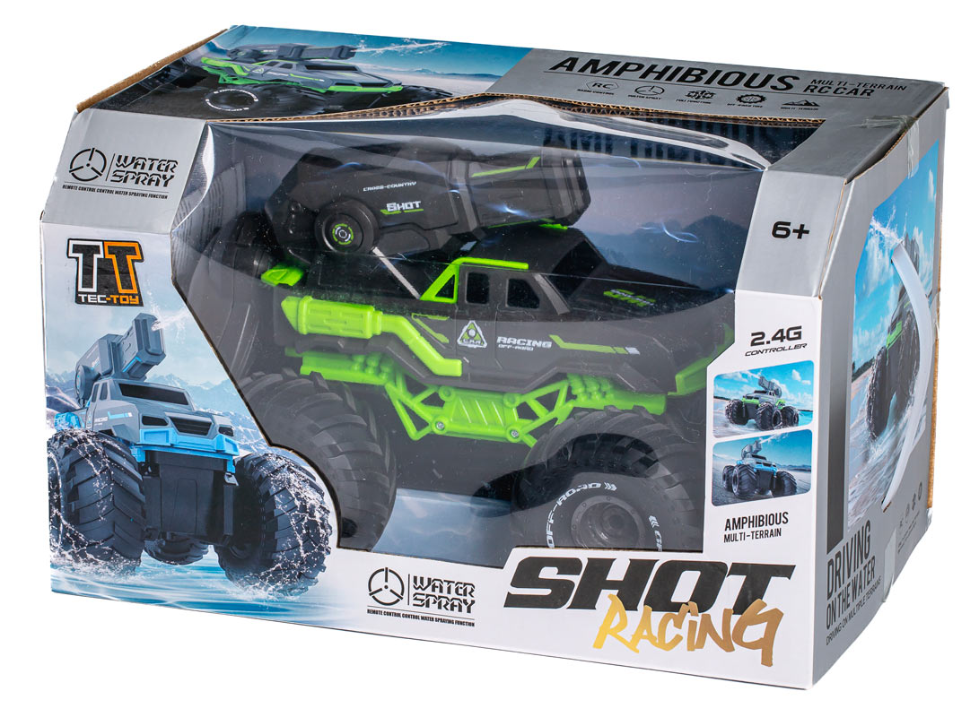 TEC-TOY Water Shooting RC Bil (12 km/t, 6 år+) - Grøn