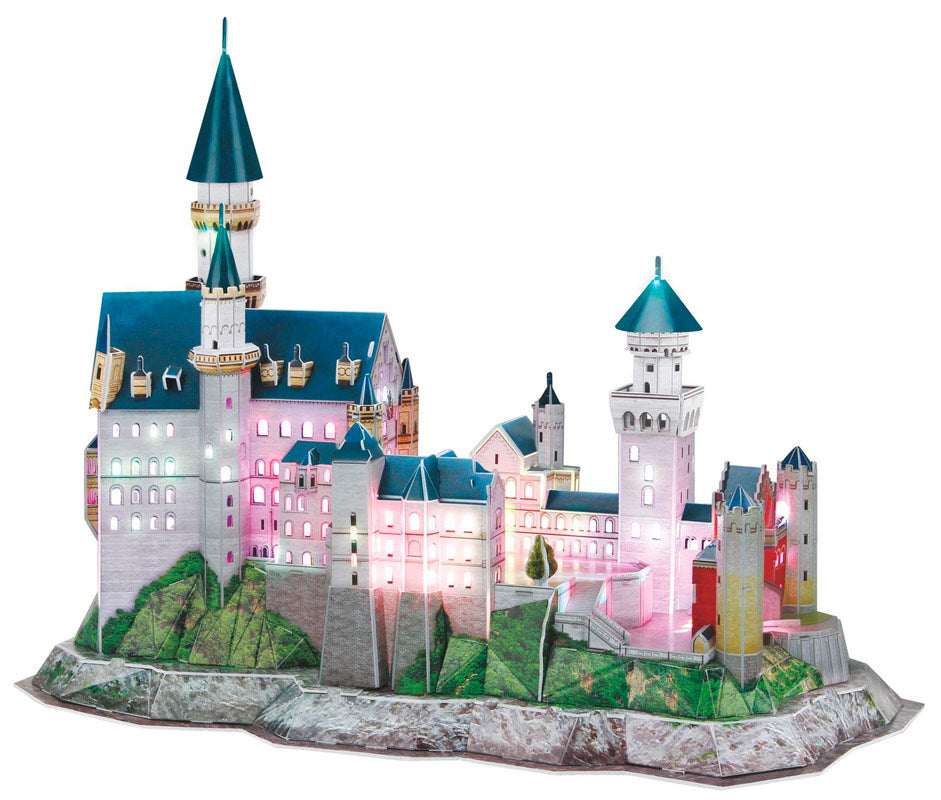 Revell 3D puslespil m. LED - Neuschwanstein slot