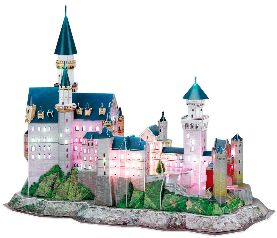 Revell 3D puslespil m. LED - Neuschwanstein slot