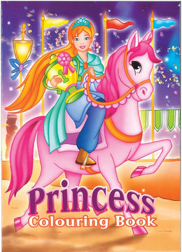 Prinsesse og hest A4 malebog - 16 sider