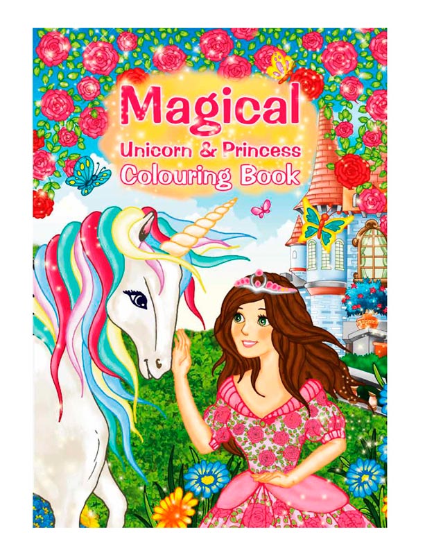 Malebog med 16 sider - Magical unicorn