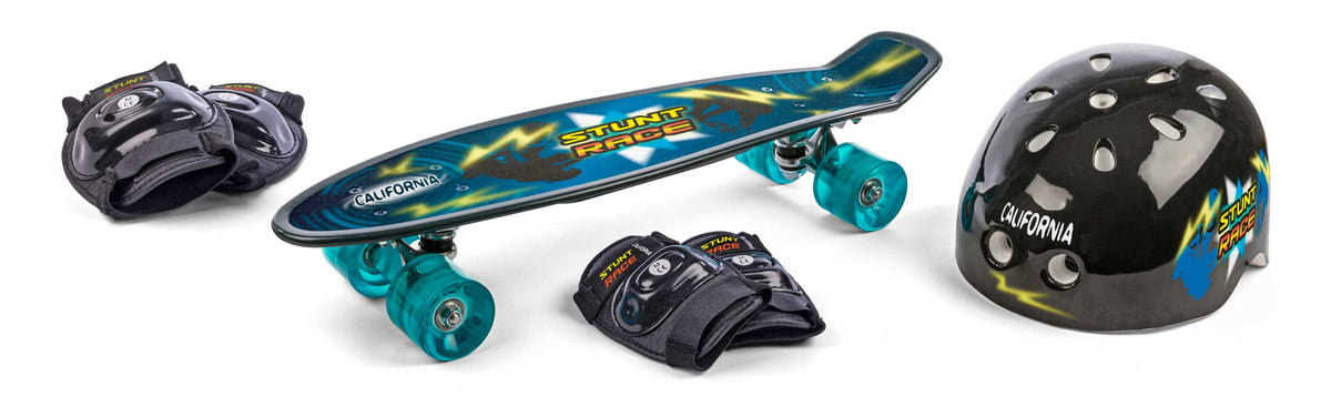 California 3i1 skateboard m. hjelm og beskyttelsessæt