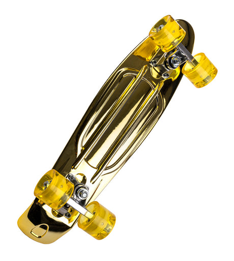 Skateboard med lys - Guldfarvet