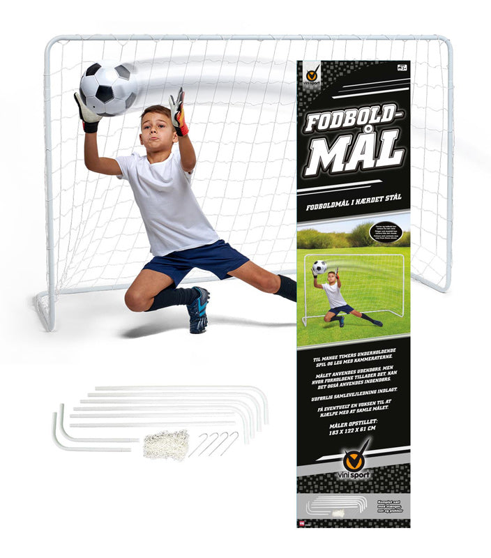 Fodbold mål stort i metal 183 x 122 cm.