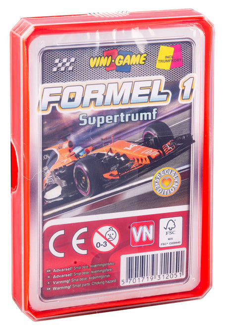 Bilkort - Med Formel 1 biler