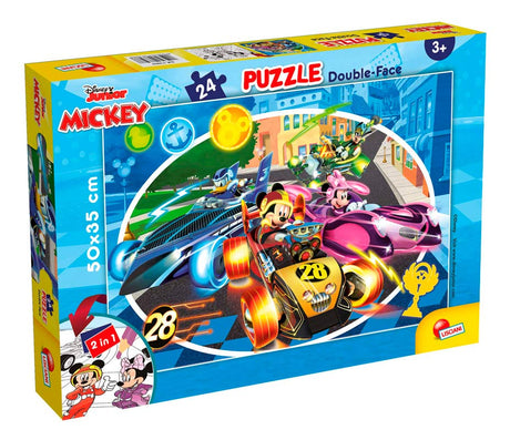 Disney dobbeltsidet puslespil med Mickey Mouse