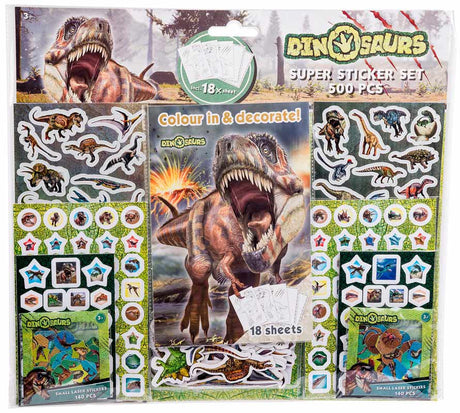 Dino mega stickersæt