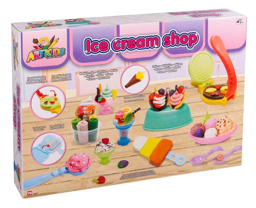 Artkids Ice Cream shop modellervokssæt