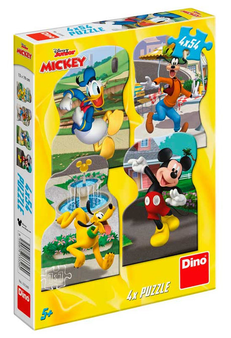 Mickey og venner 4 x 54 brikker