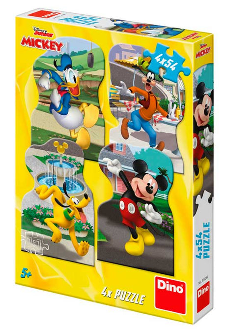 Mickey og venner 4 x 54 brikker