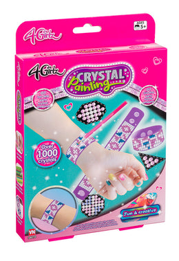 4-Girlz Crystal painting armbånd - Lilla