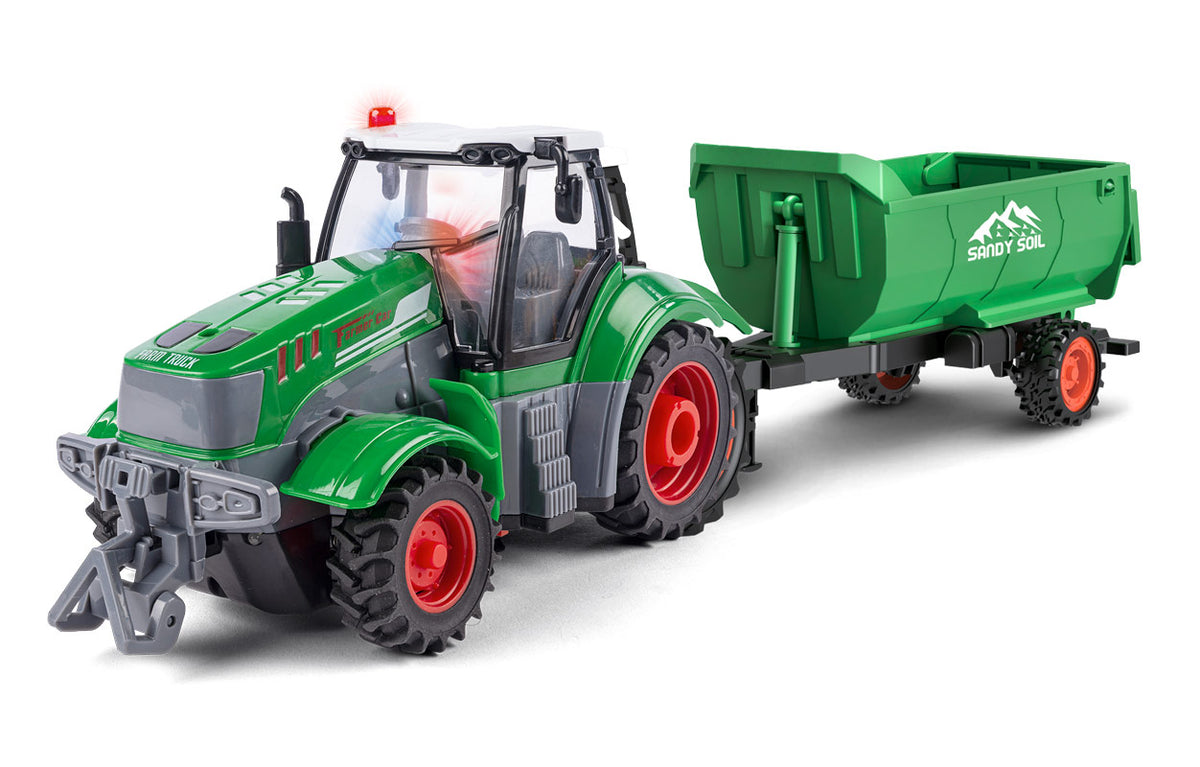 Fjernstyret traktor med anhænger