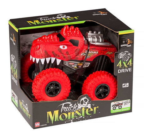 Rød monstertruck