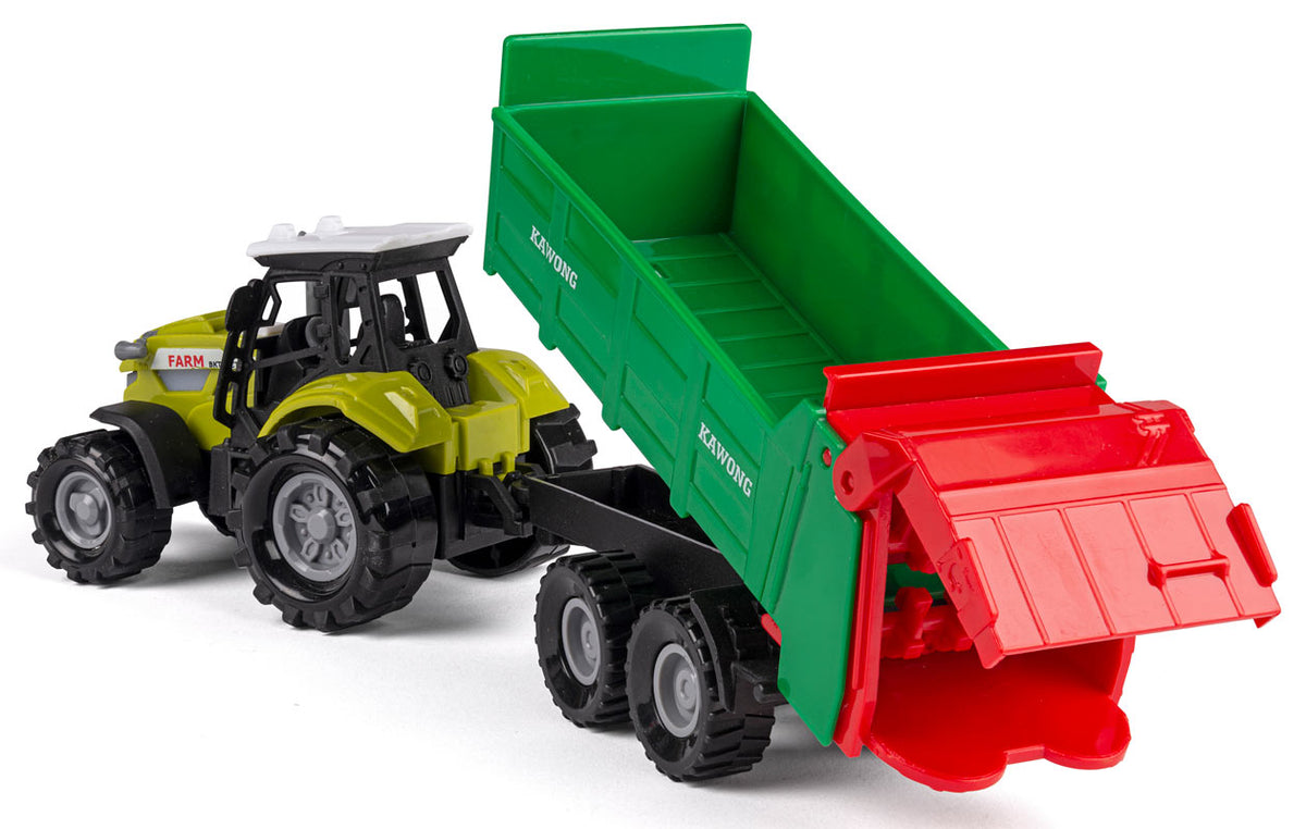 Bull traktor med gyllevogn