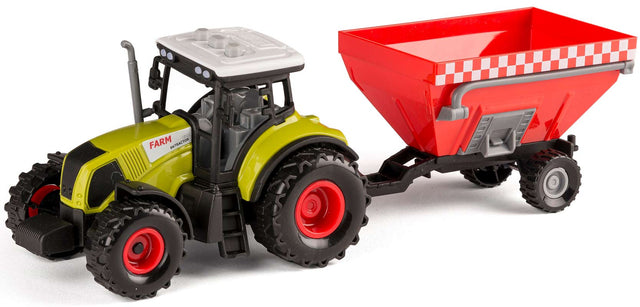 Bull traktor med vogn