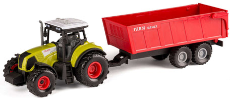Bull traktor med vogn