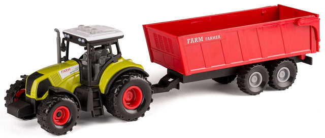 Bull traktor med vogn