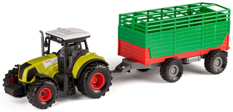 Bull traktor med kreaturvogn