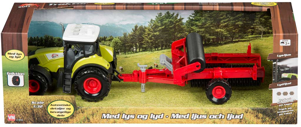 Bull traktor med tromle
