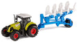Bull traktor med harve