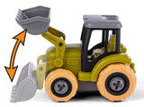 Bull take apart traktor med grab