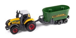 Bull traktor med anhænger - Mørkegrøn