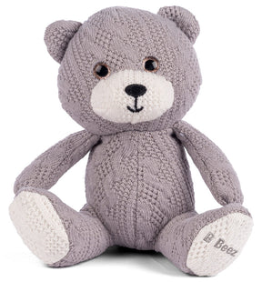 B Beez Strik bamse 14 cm - Grå