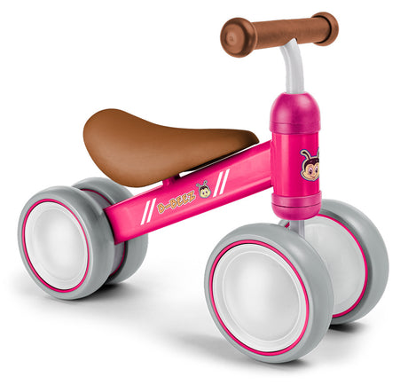 B Beez pink gå-cykel