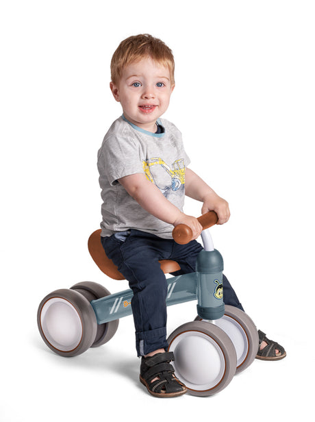 B Beez grå gå-cykel
