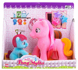 Pony med føl