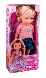 Maja dukke - Stribet t-shirt