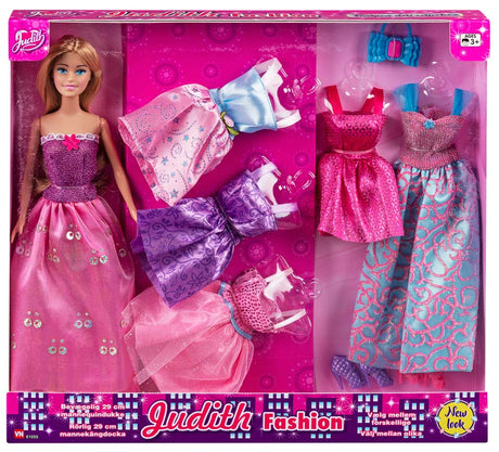 Judith Fashion med 5 kjoler og tilbehør