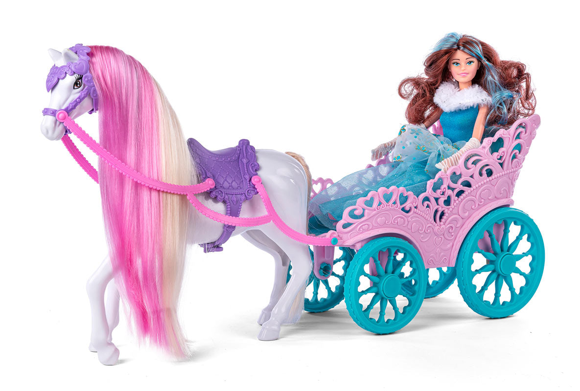 Judith prinsesse dukke med karet og hest