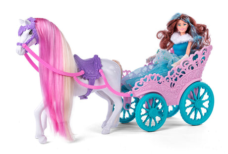 Judith prinsesse dukke med karet og hest