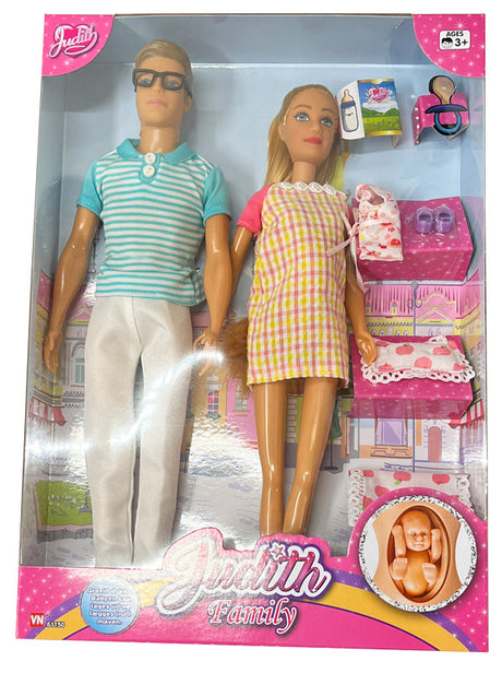 Judith & Jack som familie med baby