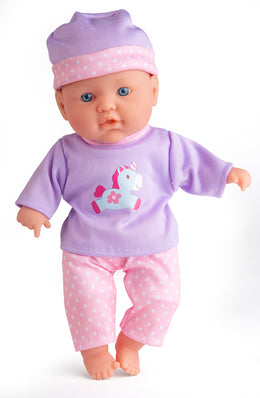 Mybaby Mathilde dukke - Lilla