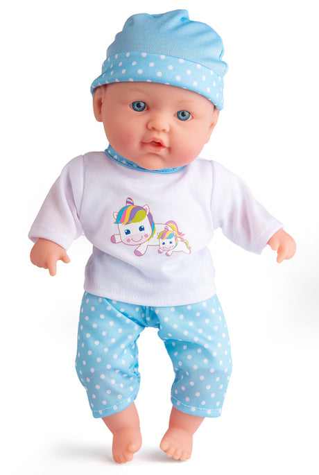 Mybaby Mathilde dukke - Blå