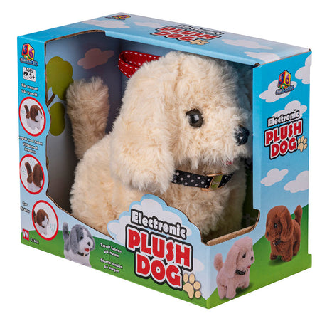 3-2-6 Elektronisk plys hund - Beige
