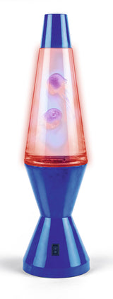 Stor lampe med jellyfish og LED lys