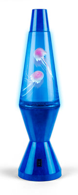 Stor lampe med jellyfish og LED lys