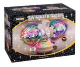 Twin spejlkugle med LED lys