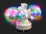 Twin spejlkugle med LED lys