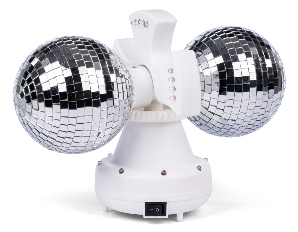 Twin spejlkugle med LED lys