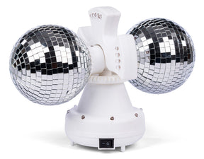 Twin spejlkugle med LED lys