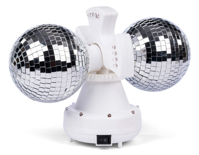 Twin spejlkugle med LED lys